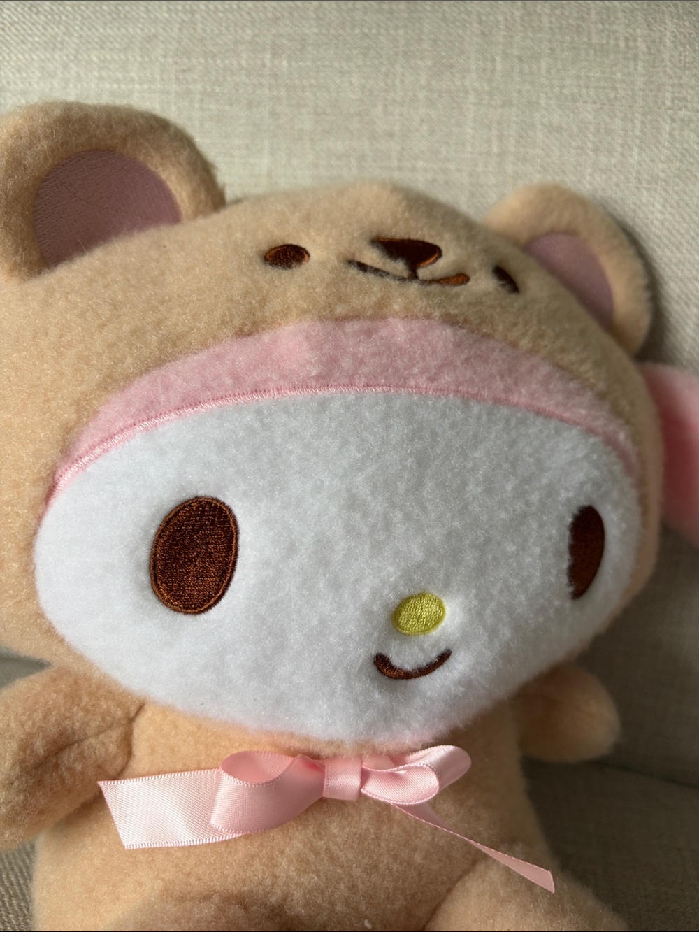 Sanrio My Melody 11.8 in Plush Toy Wool Boa Bear NWT - Picture 2 of 6